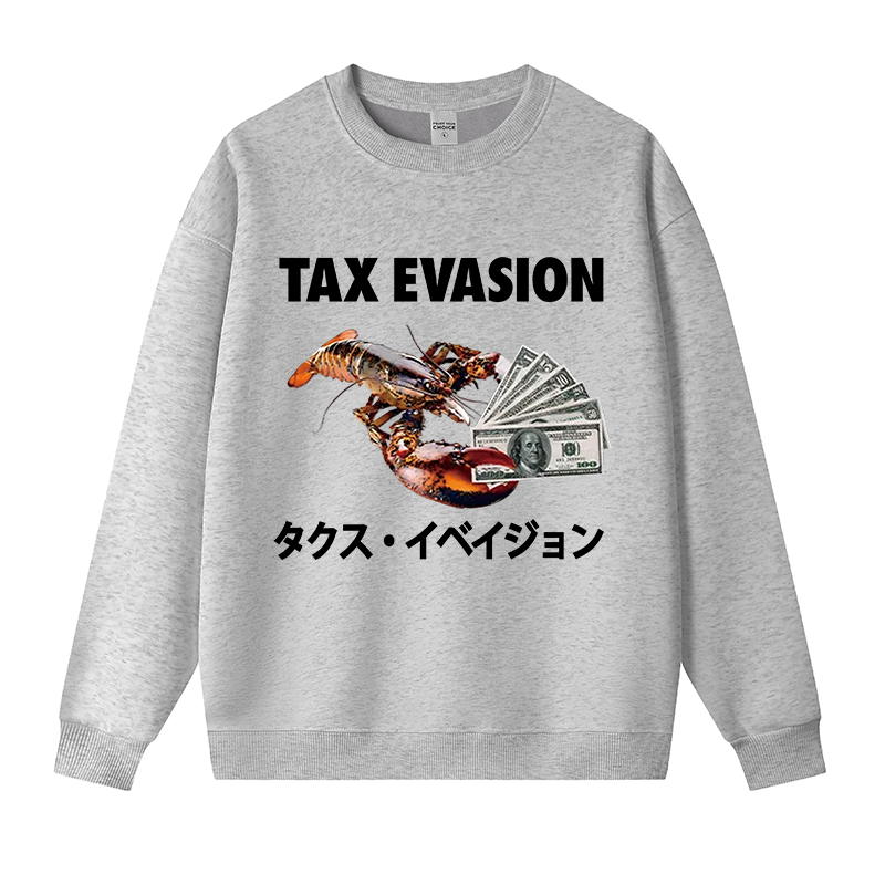 Tokyocanvas Tux Evasion Funny Fleece Lined Sweatshirt