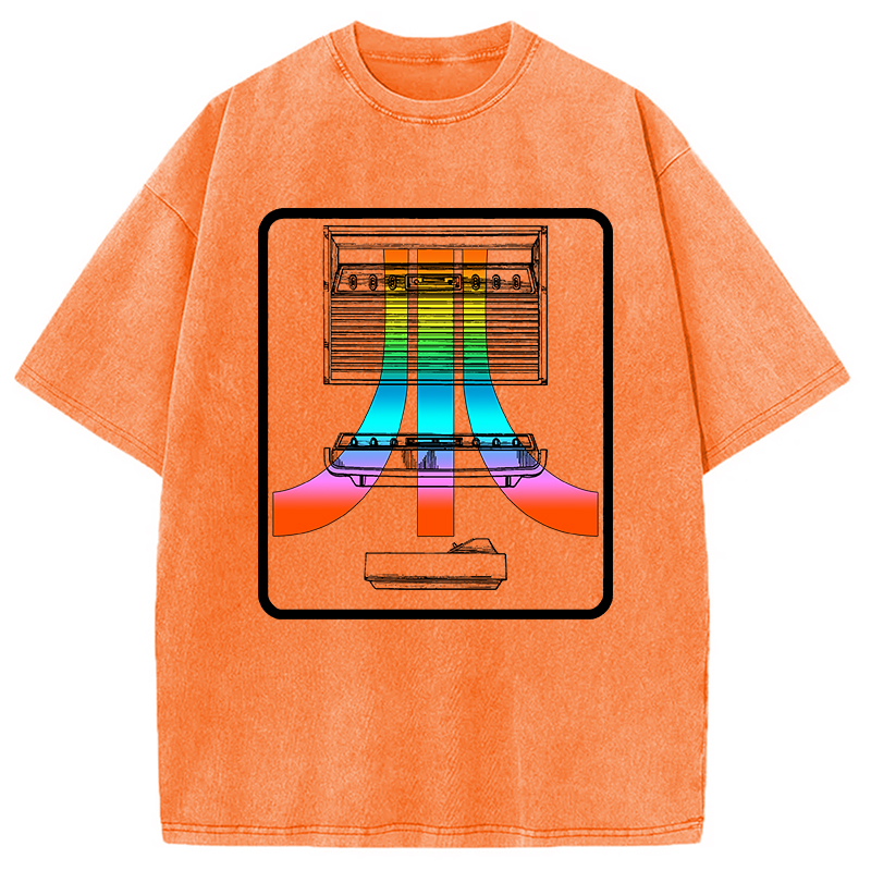 Tokyocanvas Retro game consoles Atari Washed T-Shirt