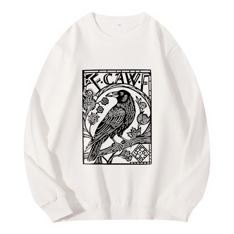 Tokyocanvas Retro F-Caw-F Black Crow Classic Sweatshirt