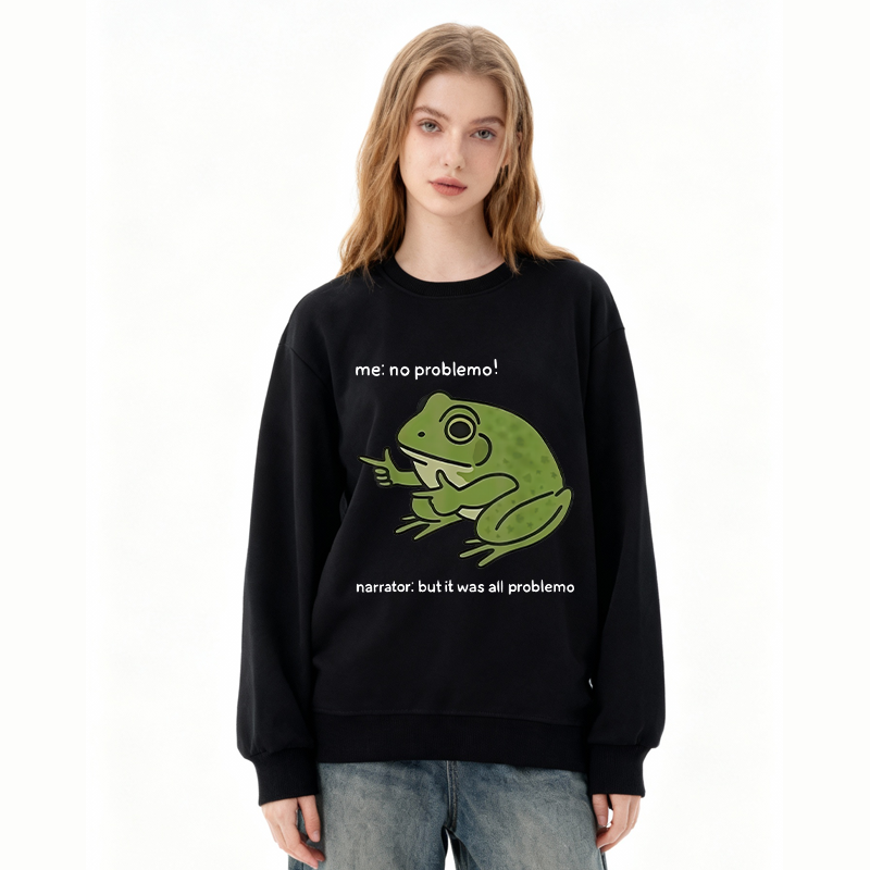 Tokyocanvas Stupid Frog Meme Classic Sweatshirt