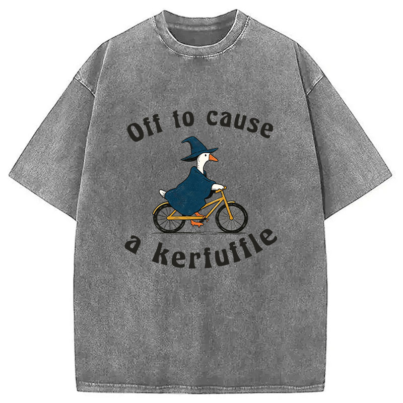 Tokyocanvas Goose Wizard Washed T-Shirt