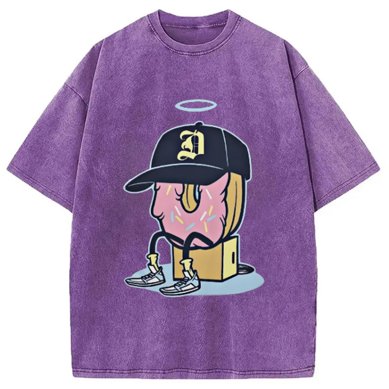 Tokyocanvas Dilla Donuts Hip Hop Washed T-Shirt