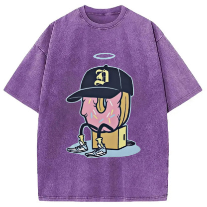 Tokyocanvas Dilla Donuts Hip Hop Washed T-Shirt