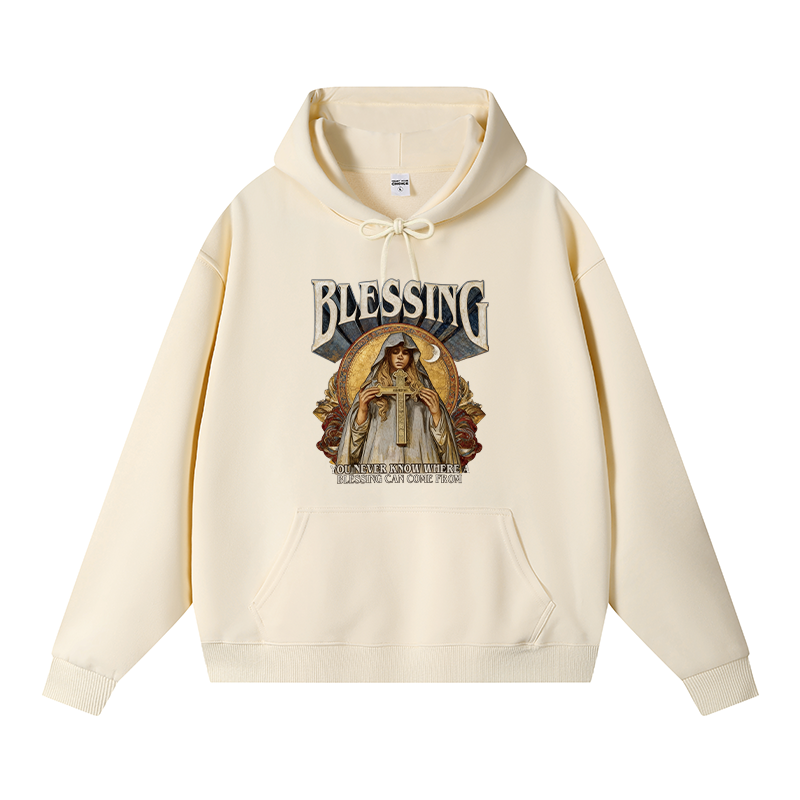 Tokyocanvas Blessing Fleece Lined Hoodie