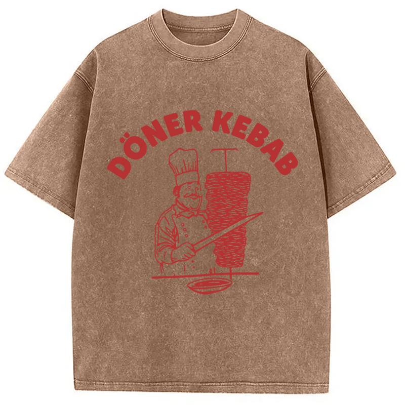 Tokyocanvas Funny Foodie Meme Washed T-Shirt