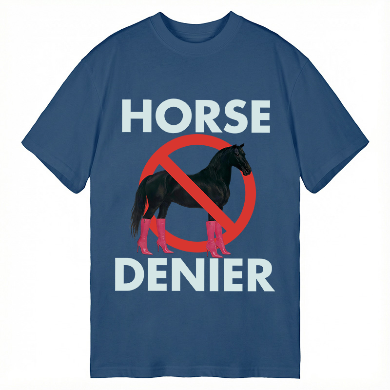 Tokyocanvas Funny High-Heel Noir Horse Denier Classic T-Shirt