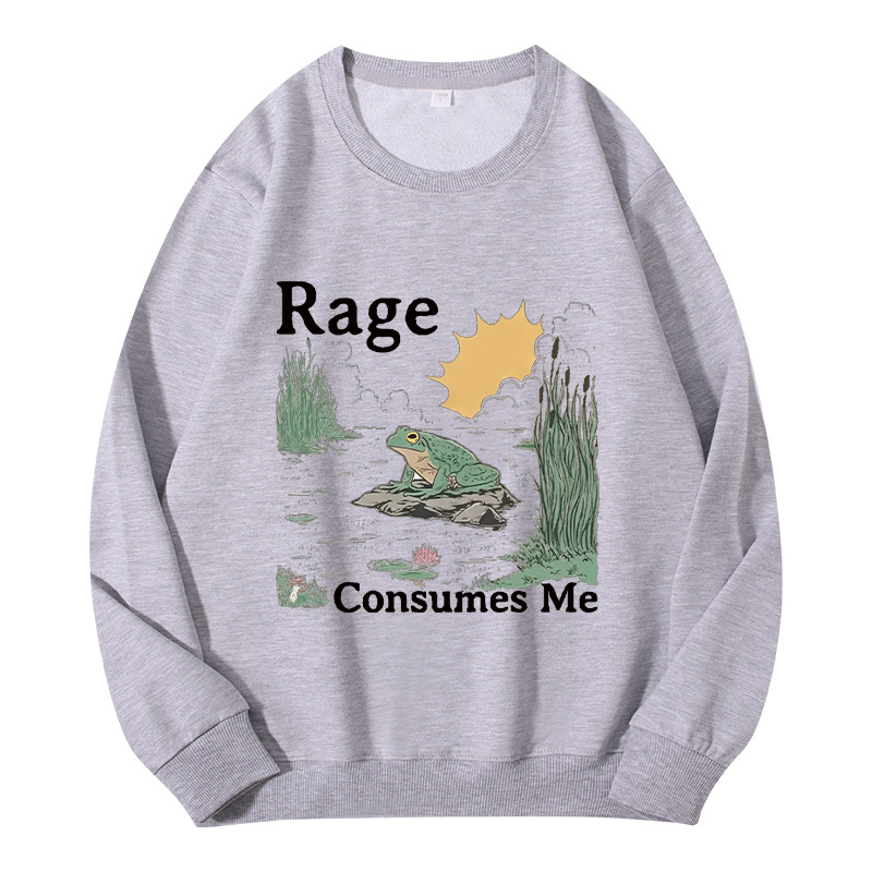 Tokyocanvas Rage Consumes Me Frog Pond Classic Sweatshirt