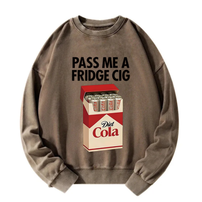 Tokyocanvas I Need A Diet Cola Washed Sweatshirt