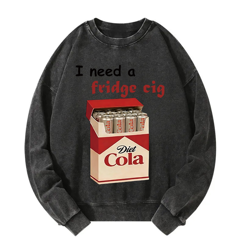 Tokyocanvas I Need A Fridge Cig Washed Sweatshirt