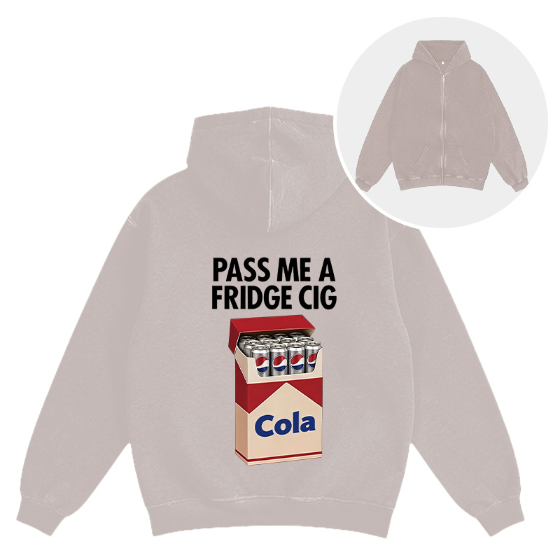 Tokyocanvas I Need A Diet Pepsi Washed Zip Hoodie