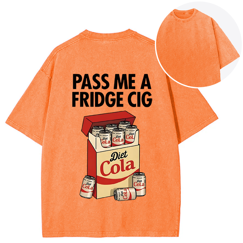 Tokyocanvas Diet Cola Cigarette Pack Back Washed T-Shirt