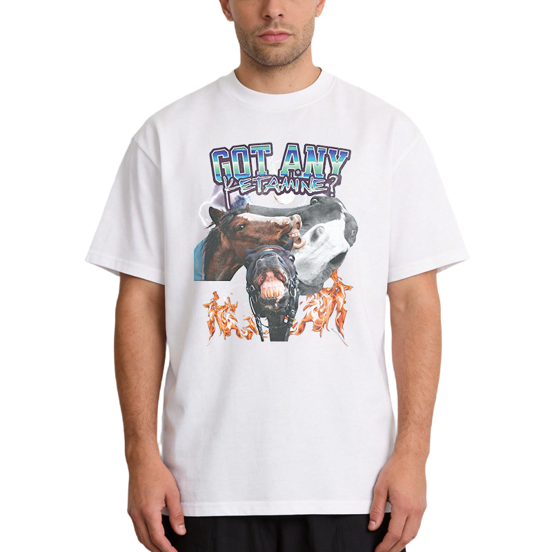 Tokyocanvas Got Any Ketamine? Funny Horse Meme Classic T-Shirt