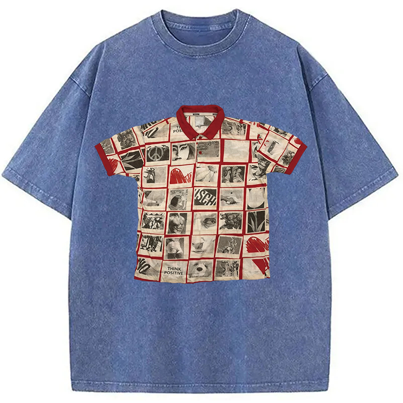 Tokyocanvas Art Shirt Of Washed T-Shirt