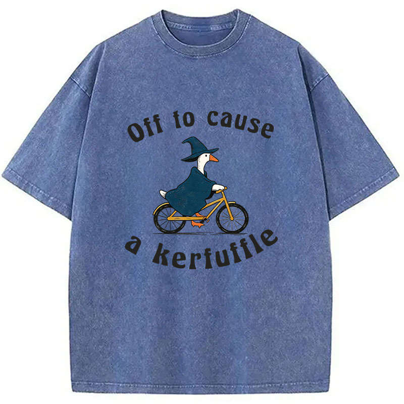 Tokyocanvas Goose Wizard Washed T-Shirt