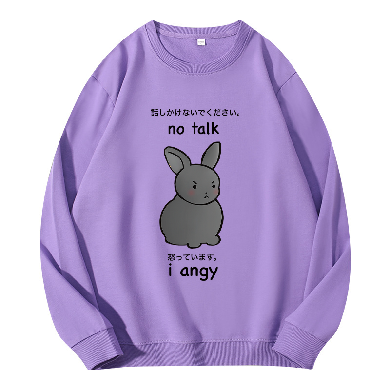 Tokyocanvas No Talk I Angy Classic Sweatshirt