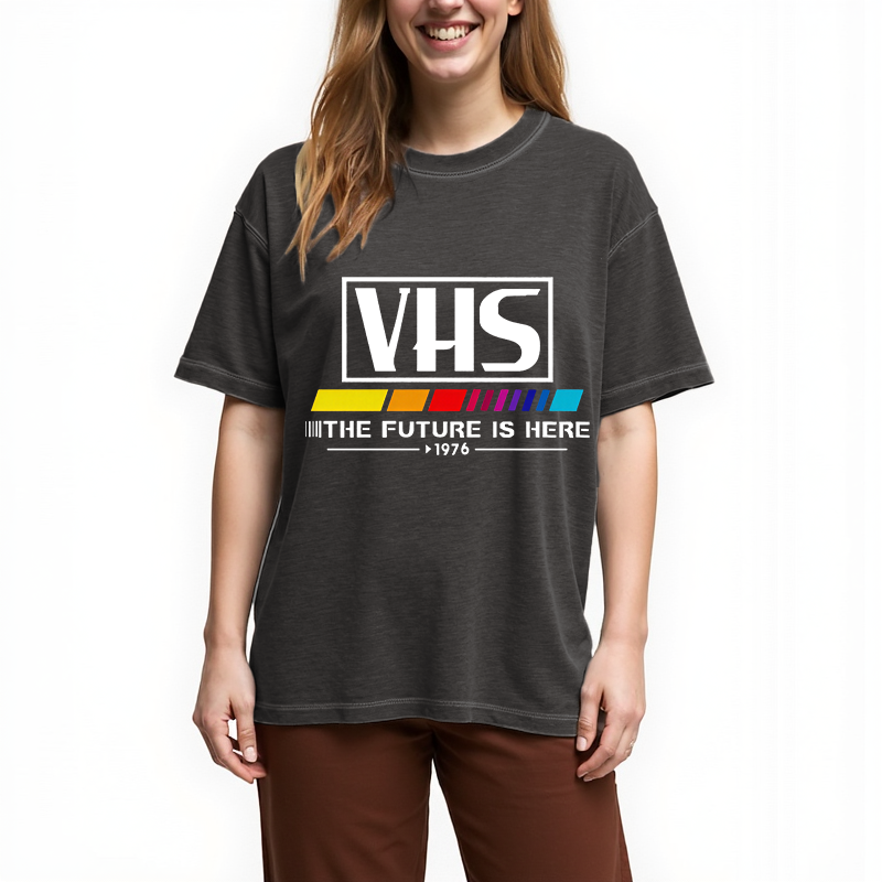 Tokyocanvas VHS 1976 Vintage Gradient Washed T-Shirt