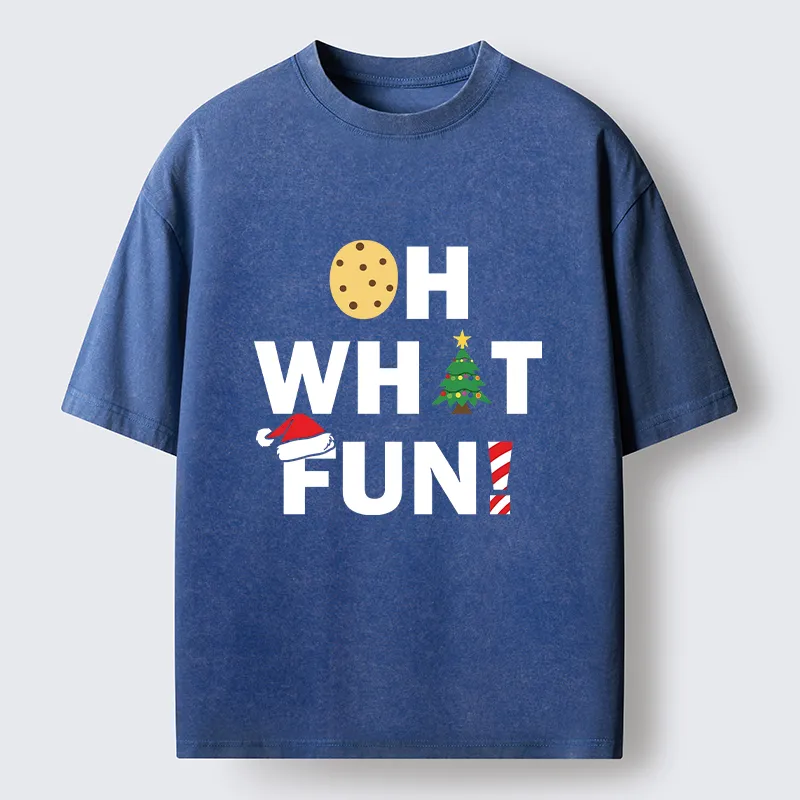 Tokyocanvas Christmas Funny Season Vibe Washed T-Shirt