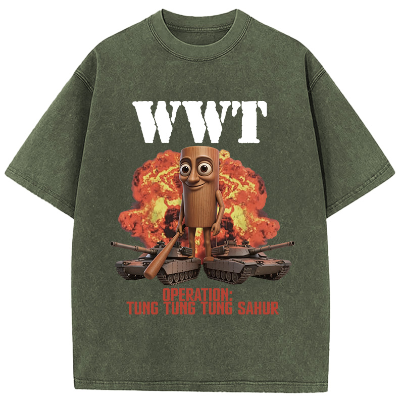 Tokyocanvas World War Tung Washed T-Shirt