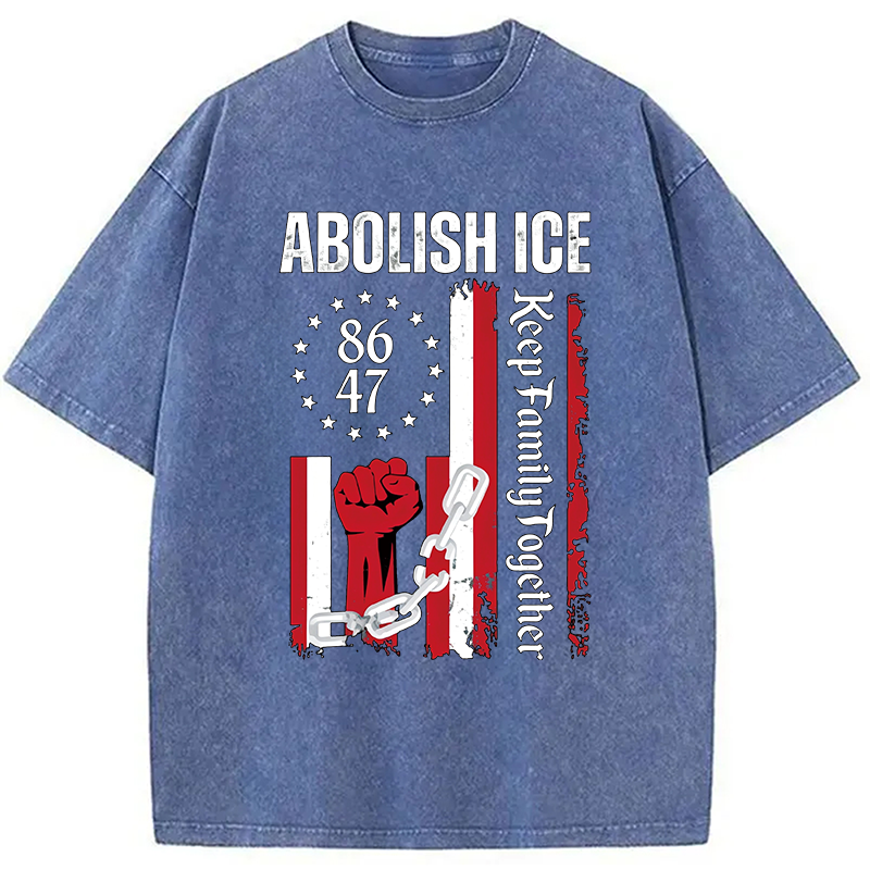 Tokyocanvas Abolish Ice Meme Washed T-Shirt