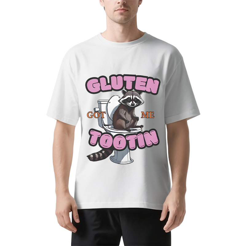 Tokyocanvas Gluten Got Me Tootin Raccoon Meme Classic T-Shirt