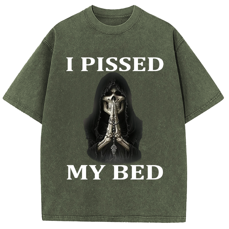 Tokyocanvas I Pissed My Bed Washed T-Shirt