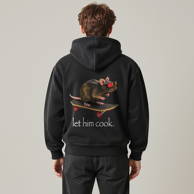 Tokyocanvas Rat Skateboard Cook Washed Zip Hoodie