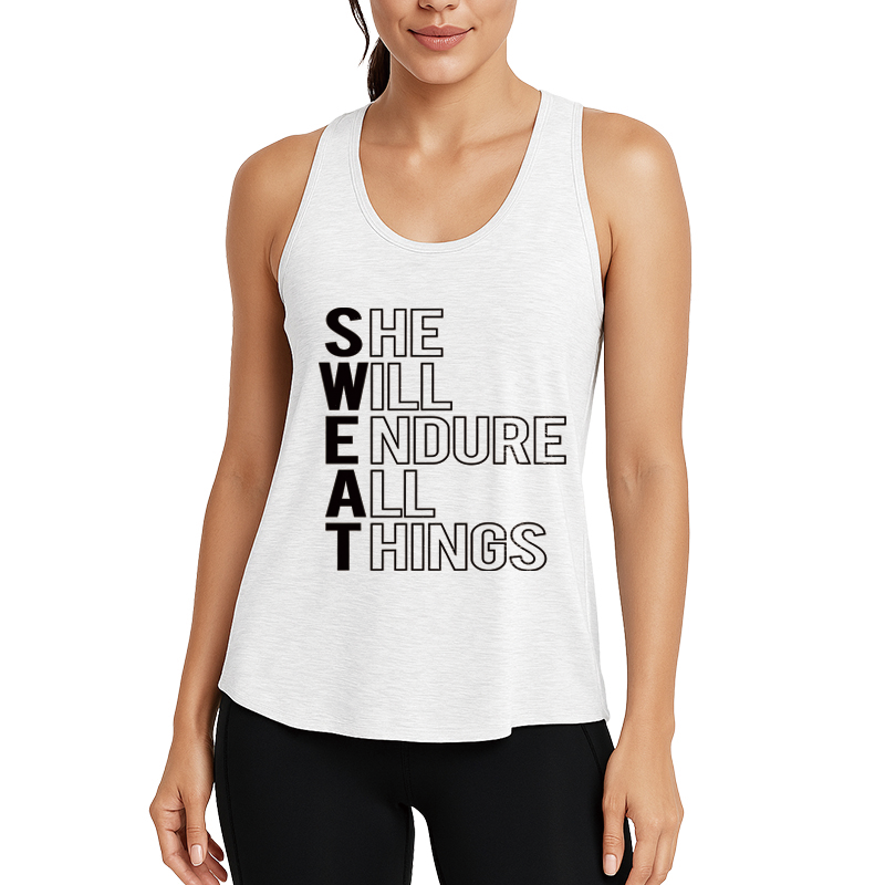 Tokyocanvas She Will Endure All Things Fitness Tank
