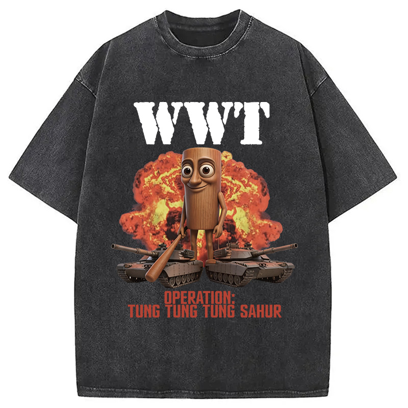 Tokyocanvas World War Tung Washed T-Shirt