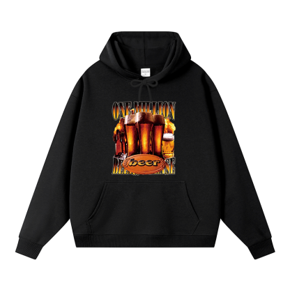 Tokyocanvas One Million Beers Please Fleece Lined Hoodie