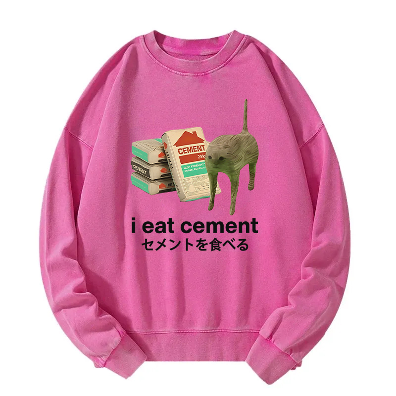 Tokyocanvas I Eat Cement Washed Sweatshirt