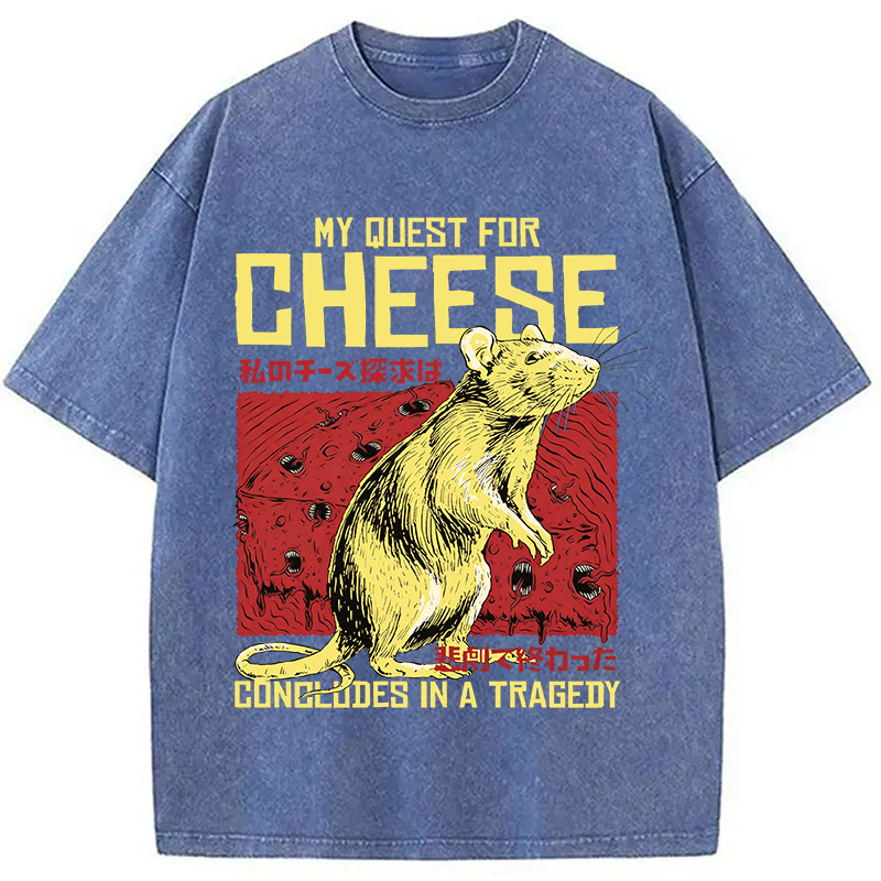 Tokyocanvas My Quest For Cheese Washed T-Shirt