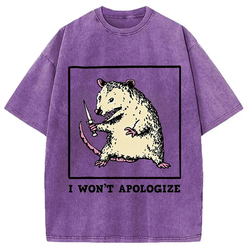 Tokyocanvas I Won't Apologize Washed T-Shirt