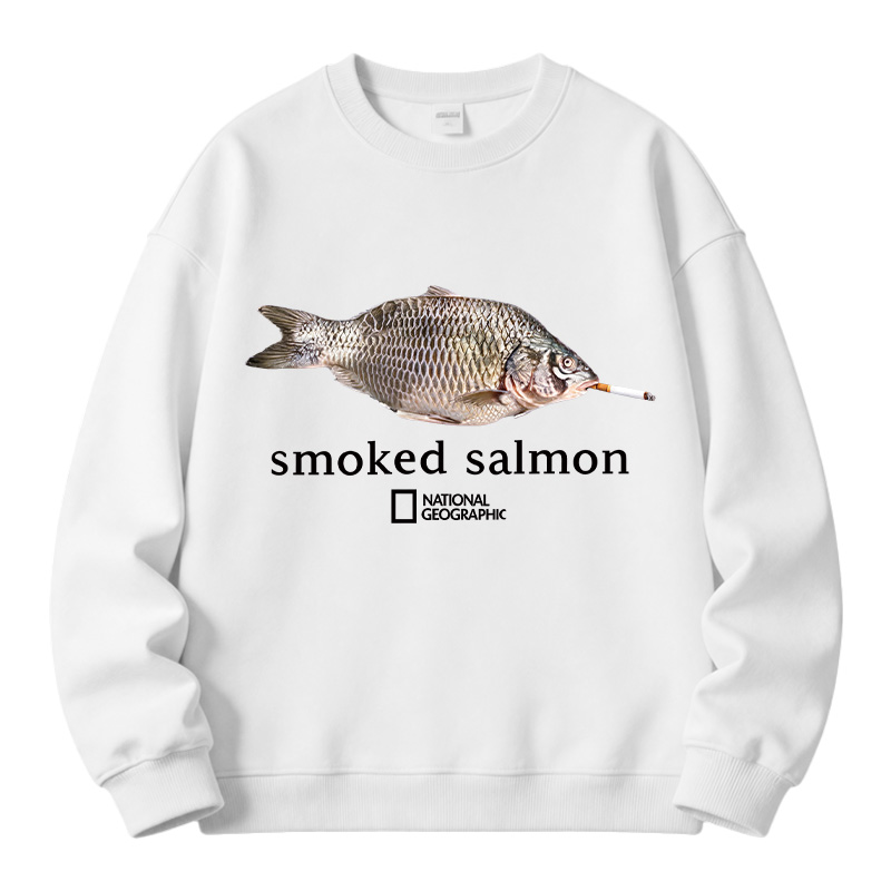 Tokyocanvas Smoked Salmon Fleece Lined Sweatshirt