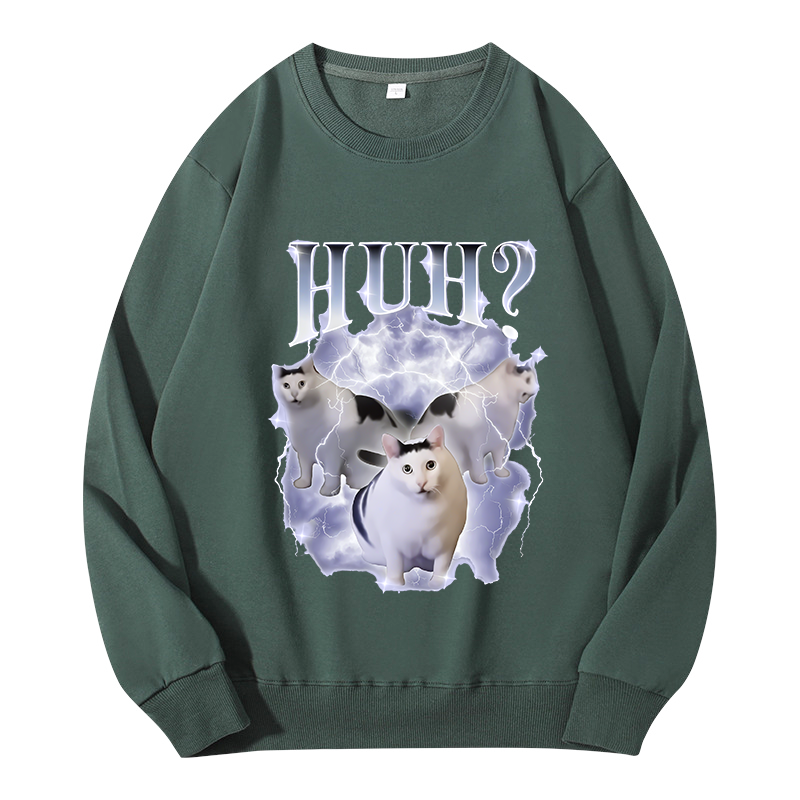 Tokyocanvas Huh Cat Chonky Ben Meme Classic Sweatshirt
