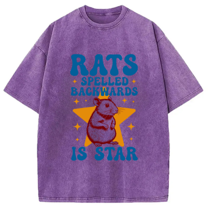 Tokyocanvas Rats Rodent Meme Washed T-Shirt