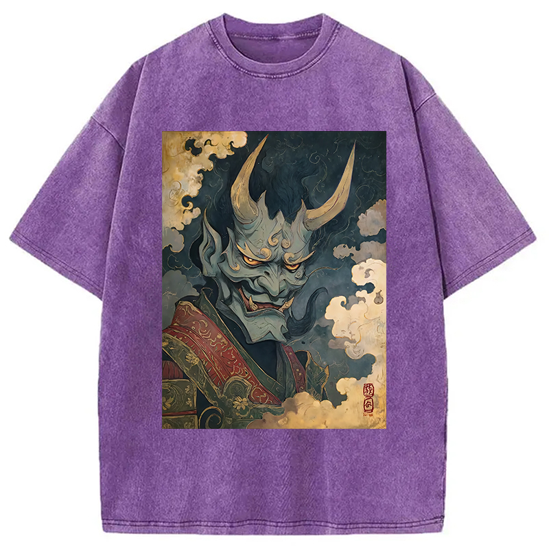 Tokyocanvas The Fearsome Japanese Oni Washed T-Shirt