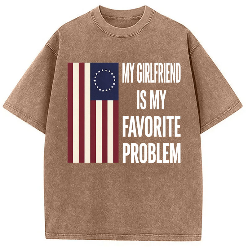 Tokyocanvas My Favorite Problem Funny Washed T-Shirt