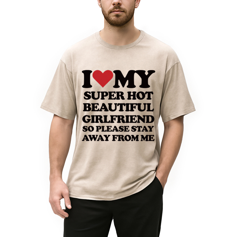 Tokyocanvas I Love My Girlfriend Washed T-Shirt