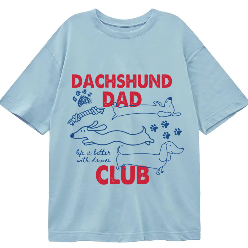 Tokyocanvas Dachshund Dad Club Classic T-Shirt