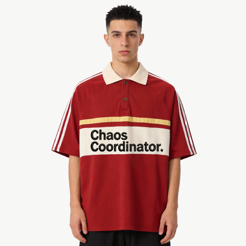 Tokyocanvas Chaos Coordinator Polo Embroidered T-Shirt