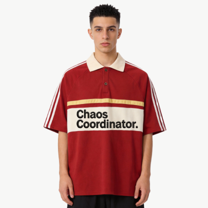 Tokyocanvas Chaos Coordinator Polo Embroidered T-Shirt