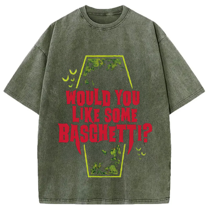 Tokyocanvas Would You Like Some Basghetti Washed T-Shirt
