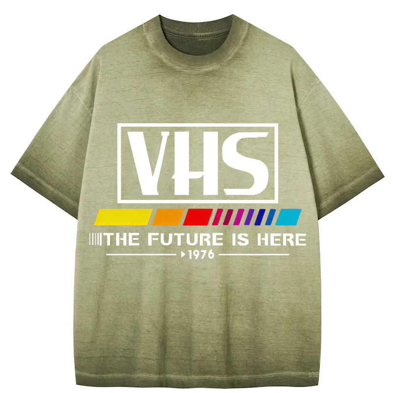 Tokyocanvas VHS 1976 Vintage Gradient Washed T-Shirt