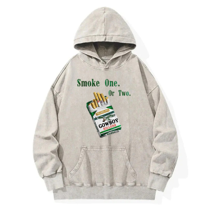 Tokyocanvas Smoke One or Two KIllers Philadelphia Eagles Washed Hoodie