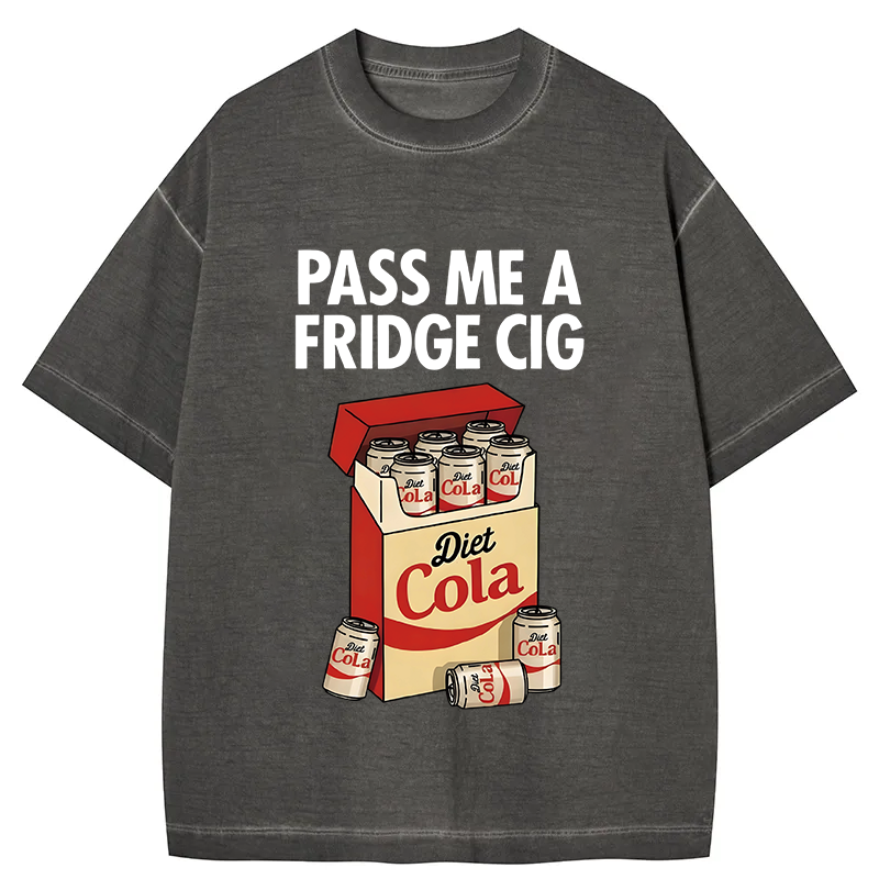 Tokyocanvas Diet Cola Cigarette Pack Gradient Washed T-Shirt