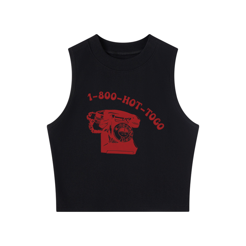 Tokyocanvas Ring Ring Crew Neck Crop Top