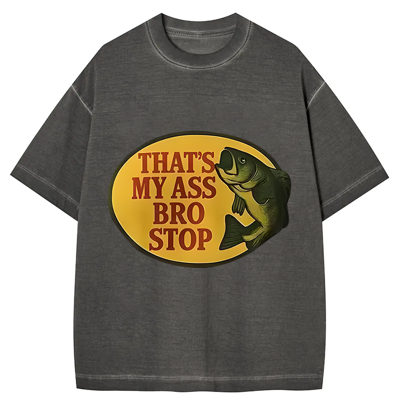 Tokyocanvas Bro Stop Gradient Washed T-Shirt