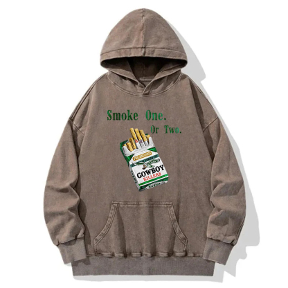 Tokyocanvas Smoke One or Two KIllers Philadelphia Eagles Washed Hoodie