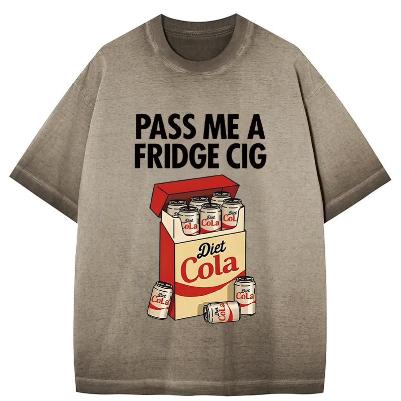 Tokyocanvas Diet Cola Cigarette Pack Gradient Washed T-Shirt
