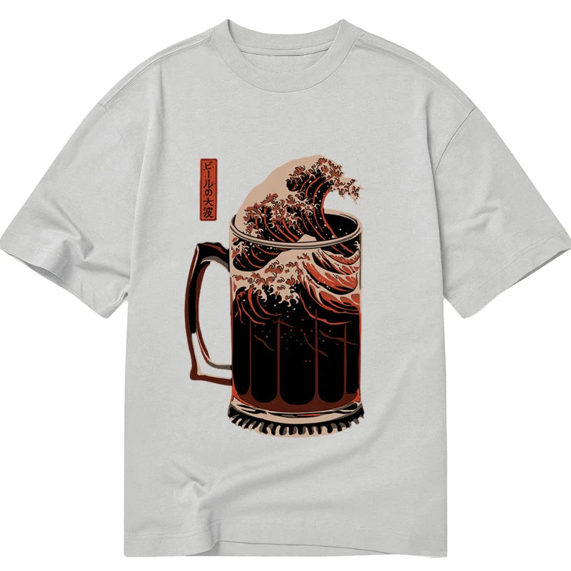 Tokyocanvas The Great Wave Of Beer Japanese Classic T-Shirt